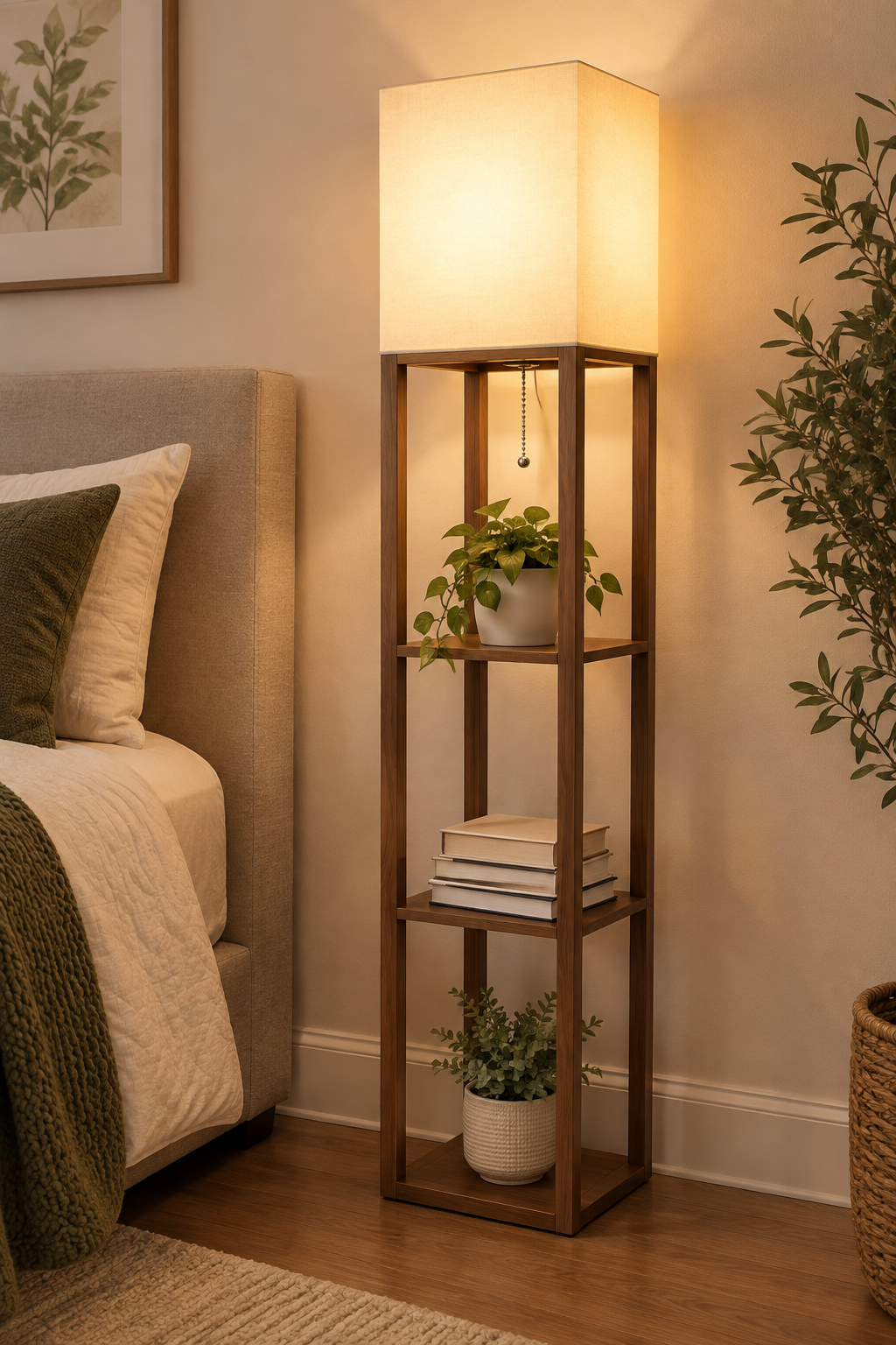 Alder Shelf Floor Lamp