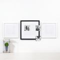 Lindra square photo frame set on a white background