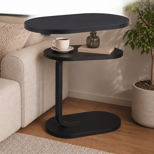 Aldon slide under side table on a white background