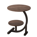 Elira wrought iron accent table on a white background