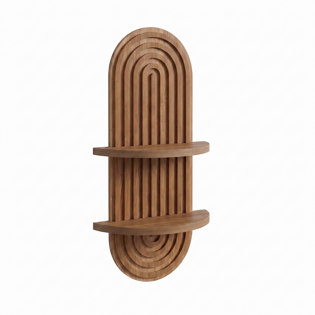 Fernwood floating plant shelf on a white background
