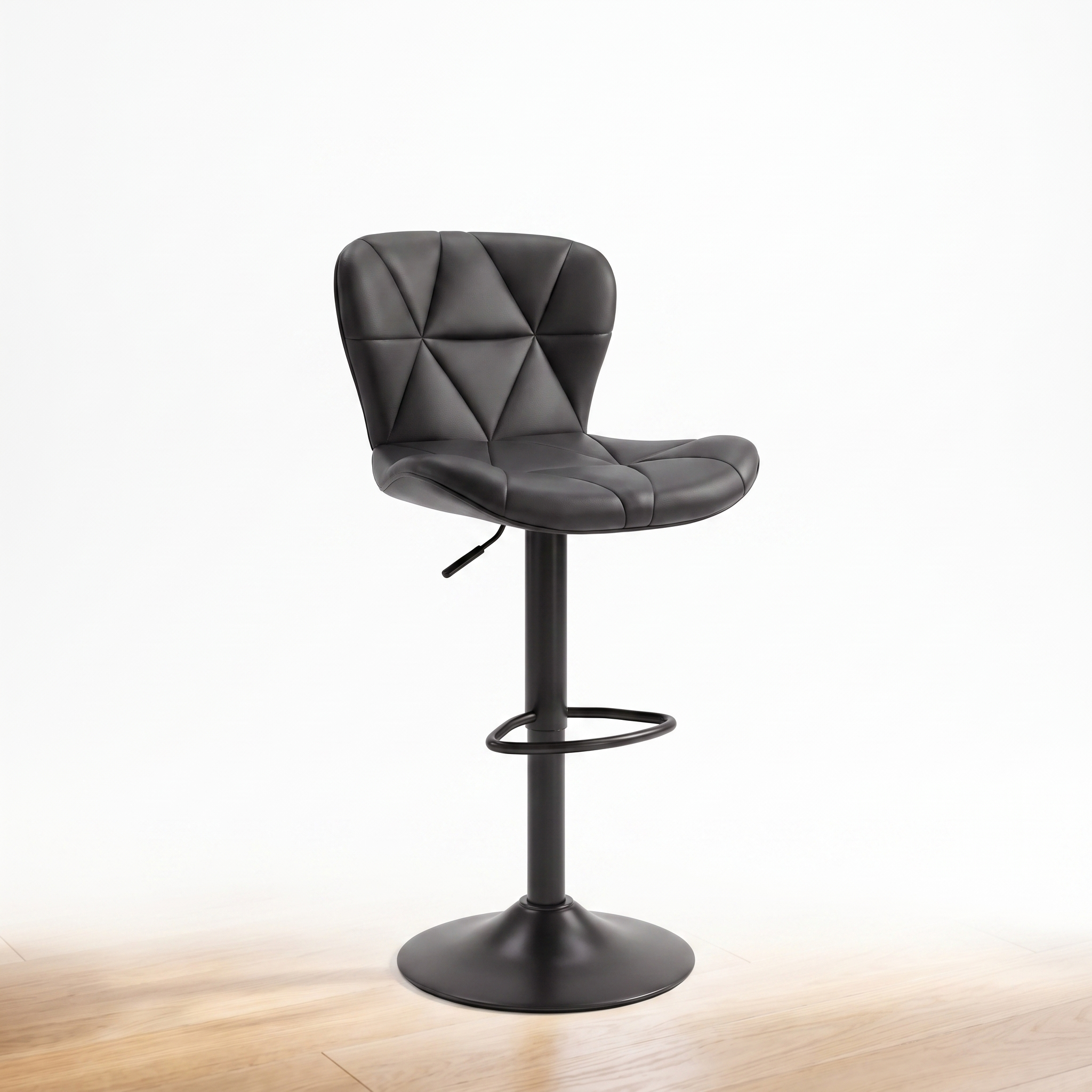 Rowan swivel bar stool on a white background