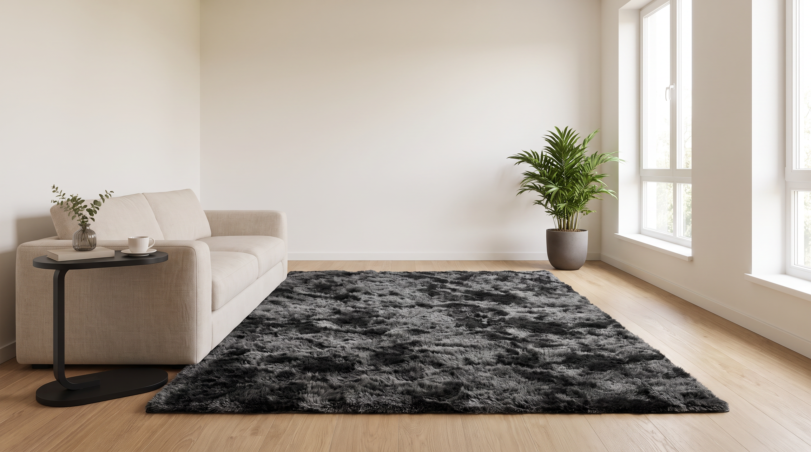 Norvani brand banner, modern minimalist living room