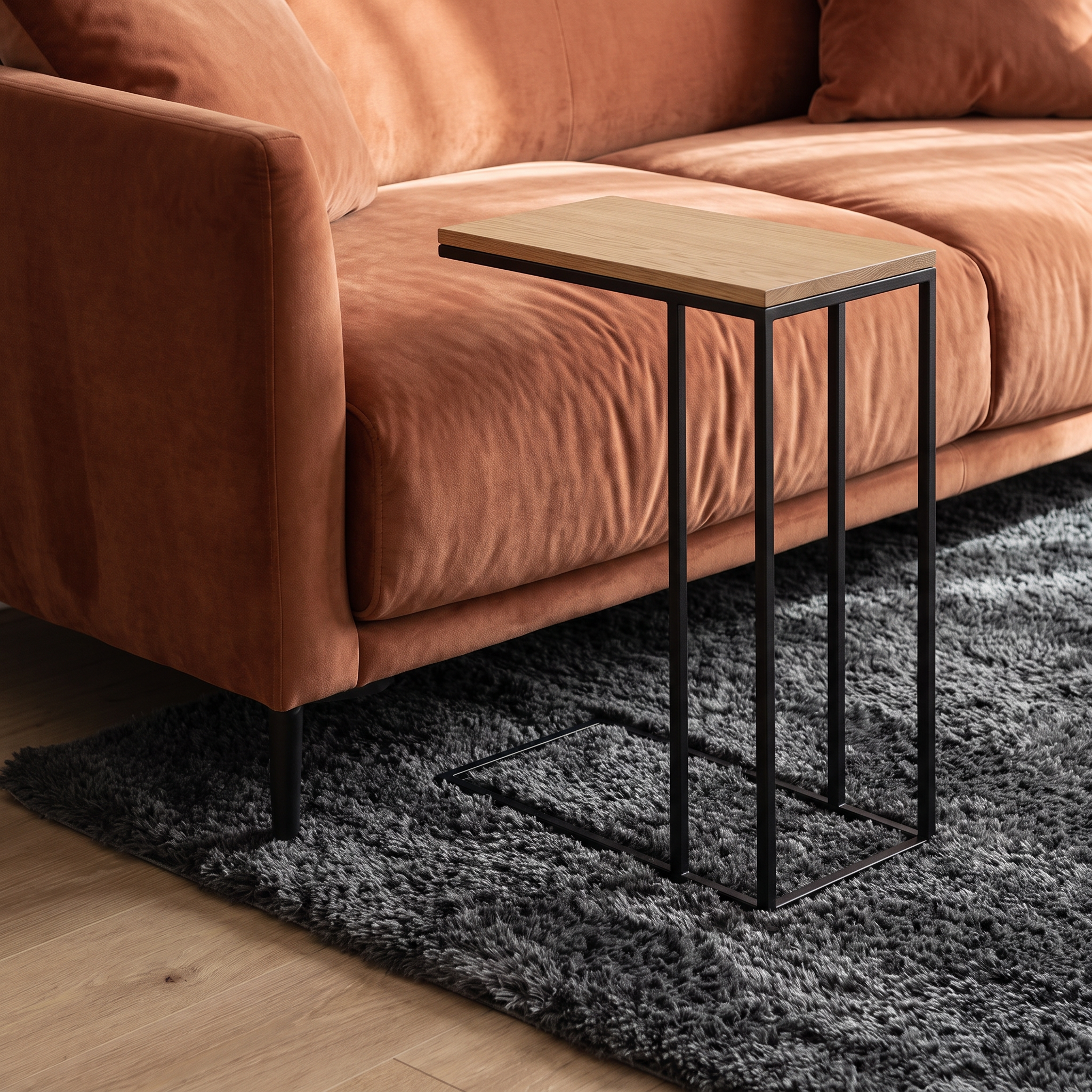 Norvani seating detail, velvet texture and warm tones