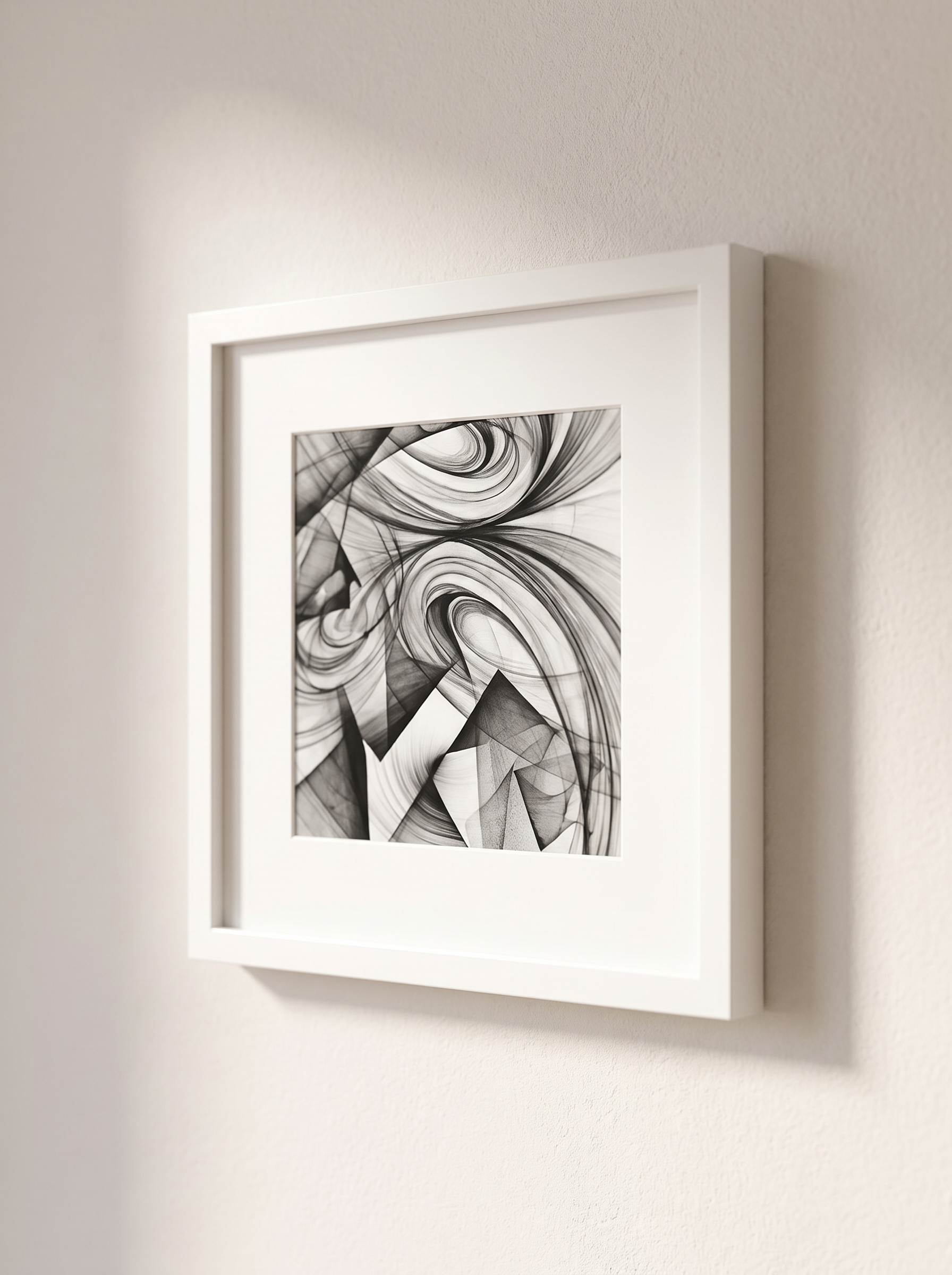Lindra square frame holding a square print